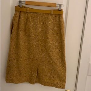 Vintage Skirts - Vintage yellow houndstooth pencil skirt Vintage Skirts - Vintage yellow houndstooth pencil skirt